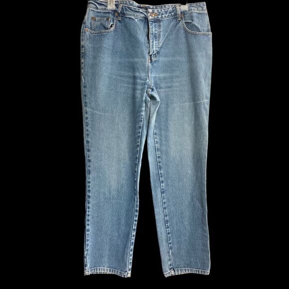 BILL BLASS Vintage Women’s Mom style‎ Jeans Blue Size 14 P Inseam 28 - Picture 9 of 10
